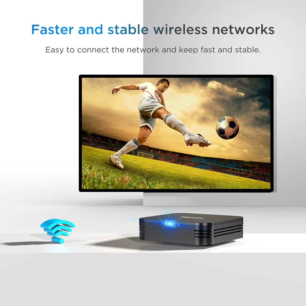 Tanix TX1 Android 10 TV Box, 4K HDR Media Player, Allwinner H313 Quad-Core, 2.4G WiFi, 8GB/16GB Storage, DC 5V/2A